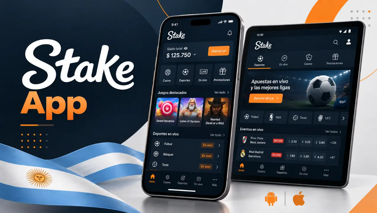 Stake app para jugar desde Android y iPhone